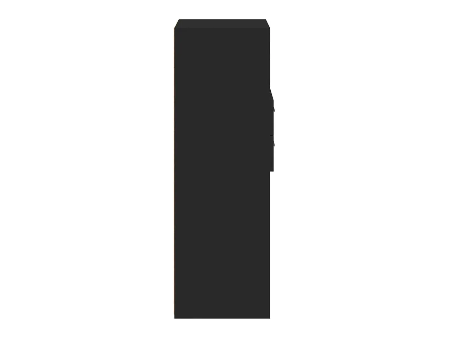 Aparador alto negro 45x42,5x124 cm madera contrachapada