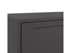 Aparador alto negro 68x39x111,5 cm acero