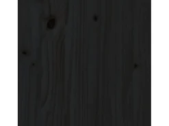 Aparador alto Negro 34x40x108,5 cm Madera maciza de pino