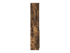 Aparador alto roble ahumado 37,5x35x180 cm madera de ingeniería