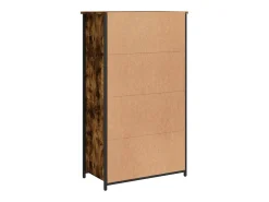 Aparador alto roble ahumado 62x32x106,5 cm madera de ingeniería