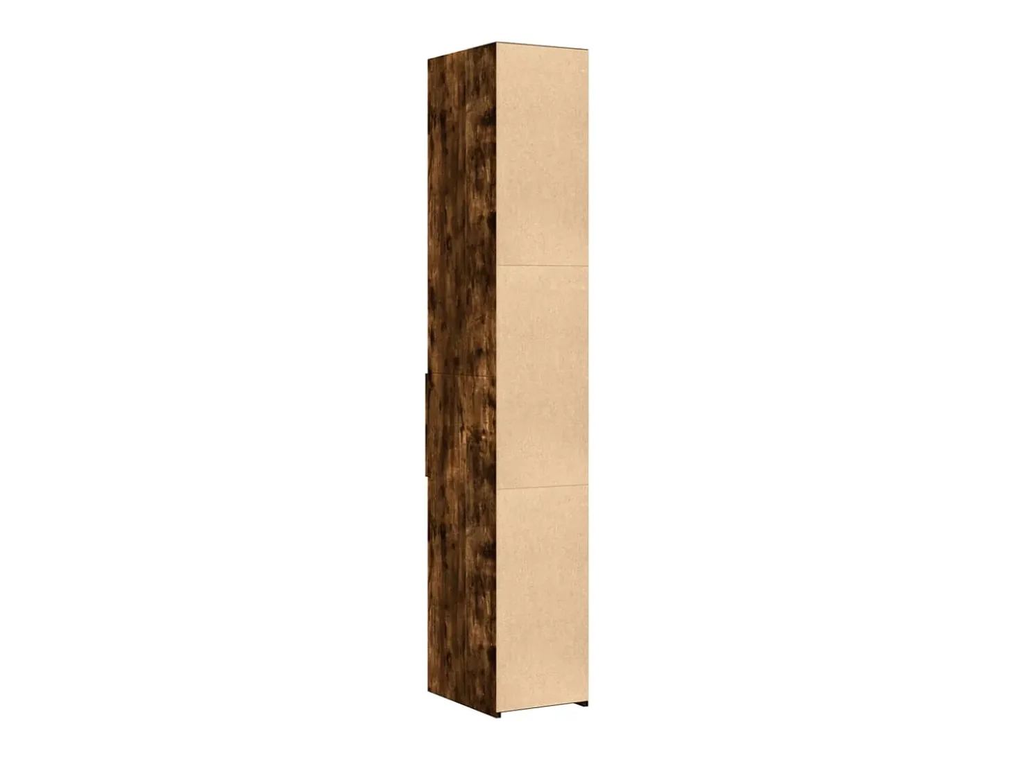 Aparador alto roble ahumado 30x42,5x185 cm madera de ingeniería