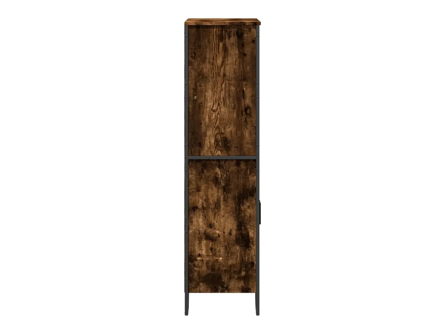 Aparador alto roble ahumado 79,5x35,5x137,5 cm madera de ingeniería