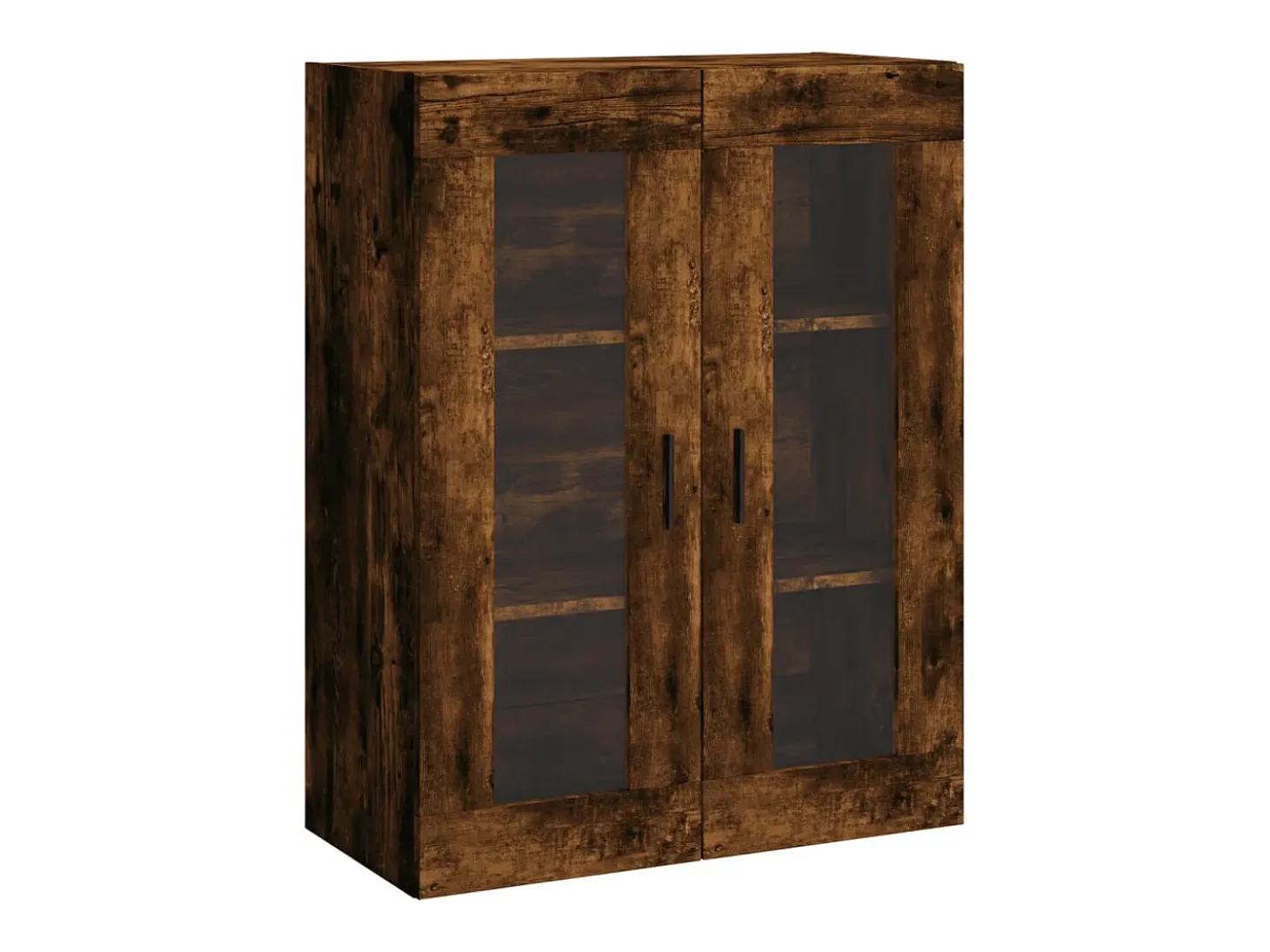 Aparador alto Roble ahumado 69,5x34x180 cm Madera de ingeniería