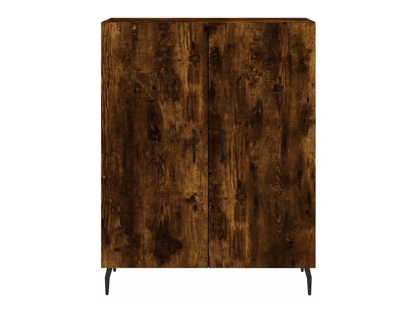 Aparador alto Roble ahumado 69,5x34x180 cm Madera de ingeniería