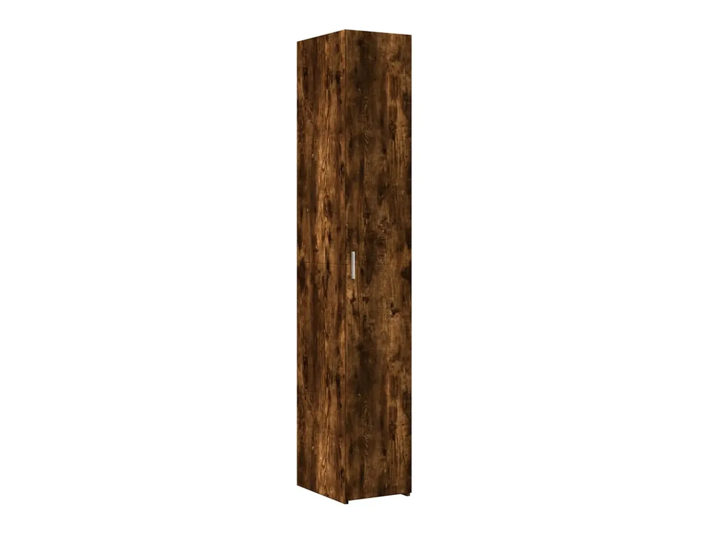 Aparador alto roble ahumado 30x42,5x185 cm madera de ingeniería