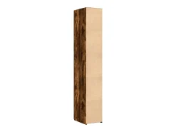 Aparador alto roble ahumado 30x42,5x185 cm madera de ingeniería
