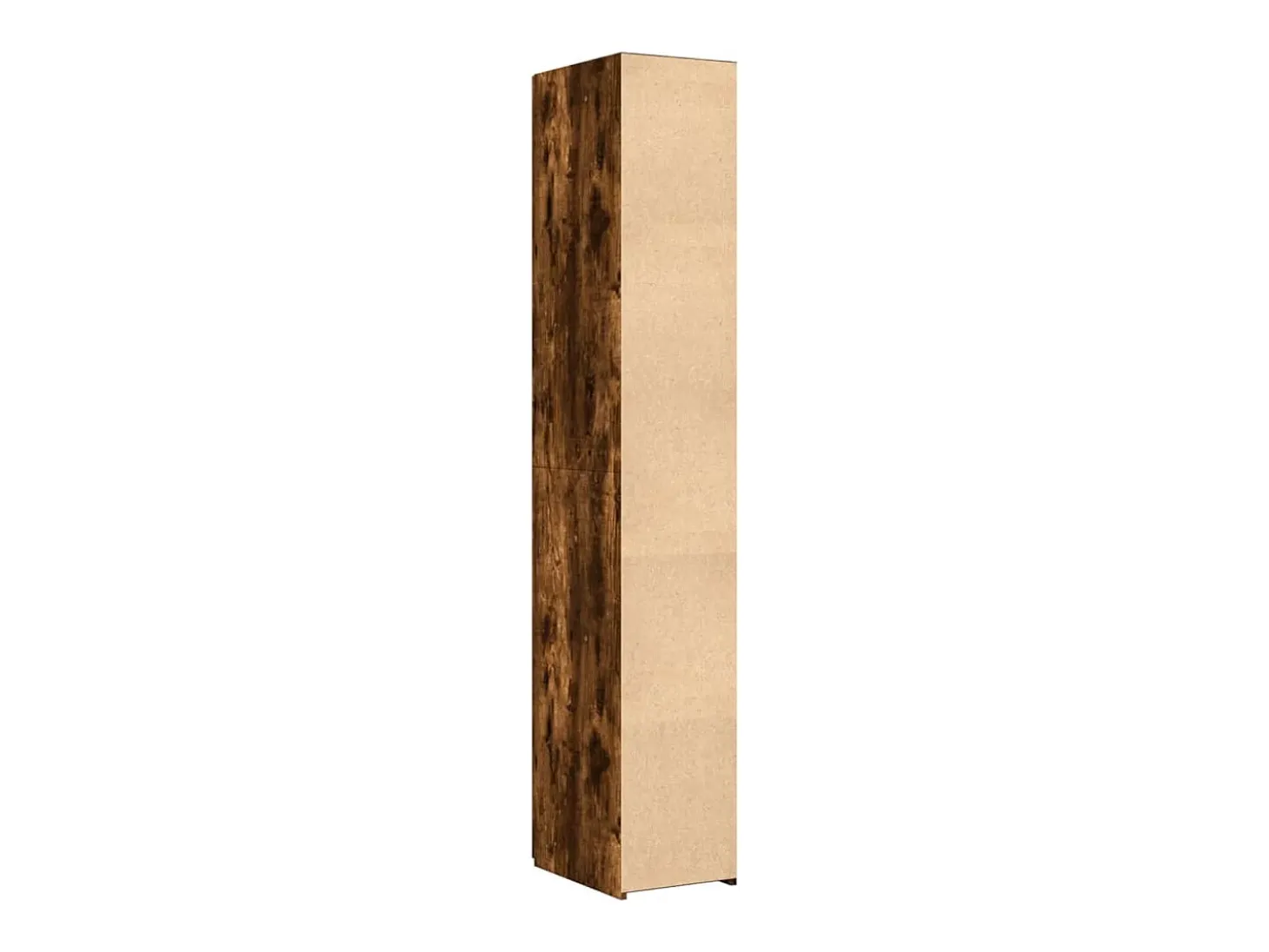 Aparador alto roble ahumado 30x42,5x185 cm madera de ingeniería