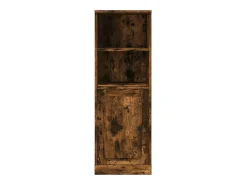 Aparador alto roble ahumado 36x35,5x103,5 cm madera de ingeniería