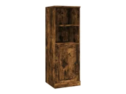 Aparador alto roble ahumado 36x35,5x103,5 cm madera de ingeniería