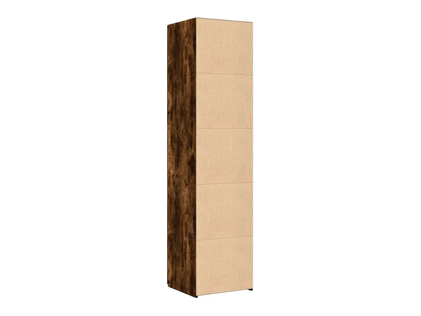 Aparador alto roble ahumado 45x42,5x185 cm madera de ingeniería