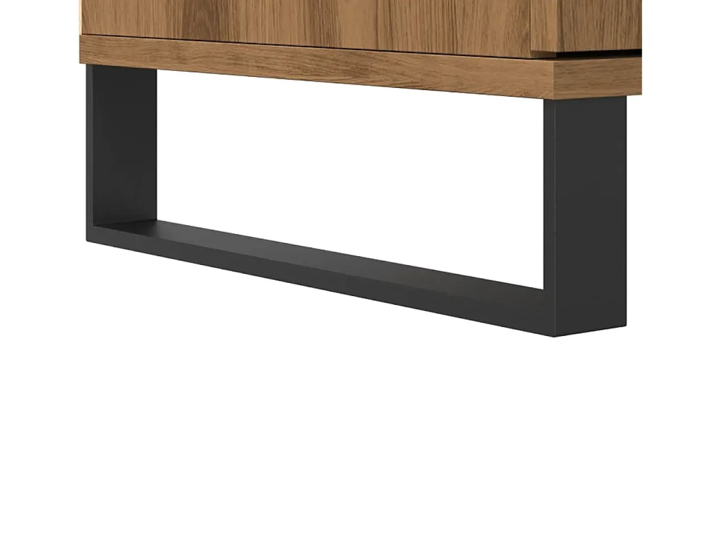 Aparador alto roble craft 60x36x110 cm madera de ingeniería
