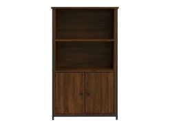 Aparador alto roble marrón 62x32x103,5 cm madera de ingeniería