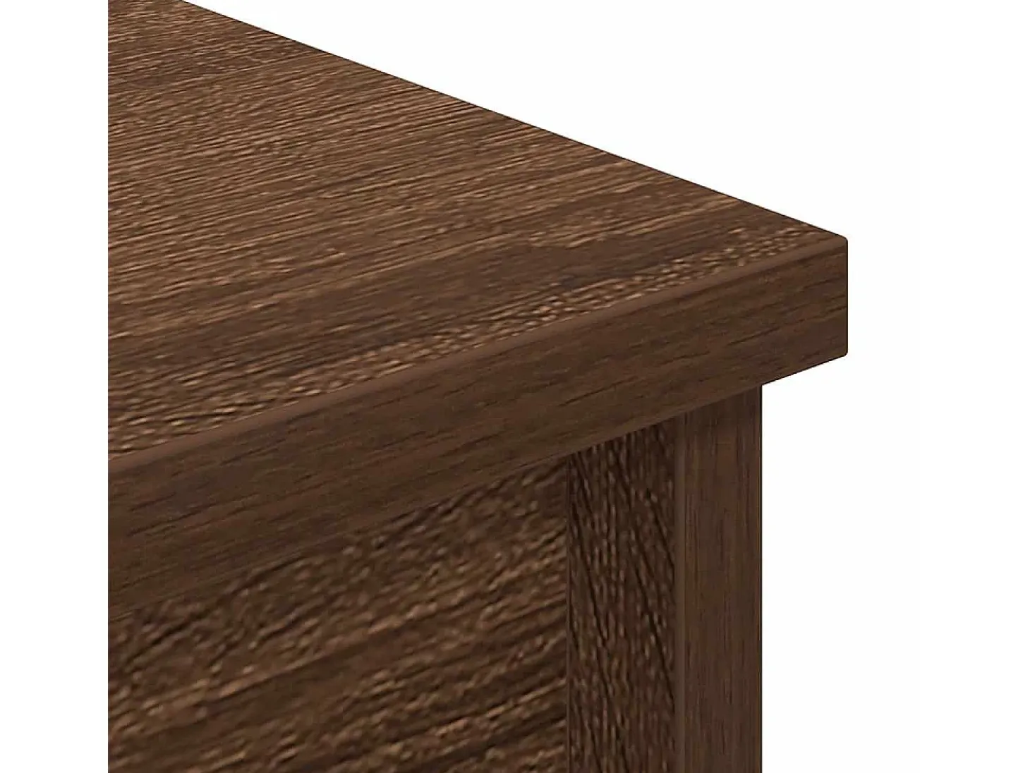 Aparador alto roble marrón 37,5x35x180 cm madera de ingeniería