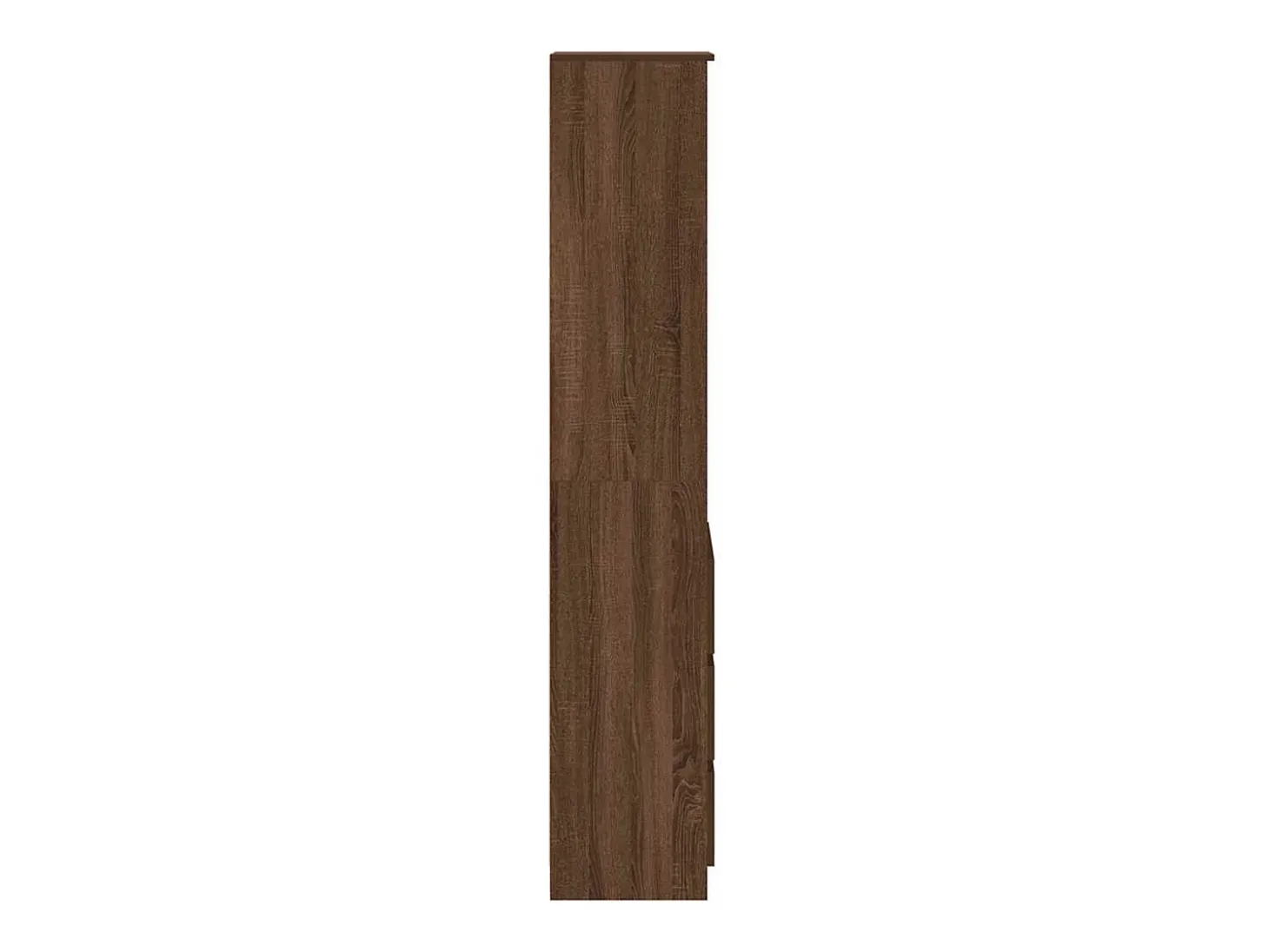 Aparador alto roble marrón 37,5x35x180 cm madera de ingeniería