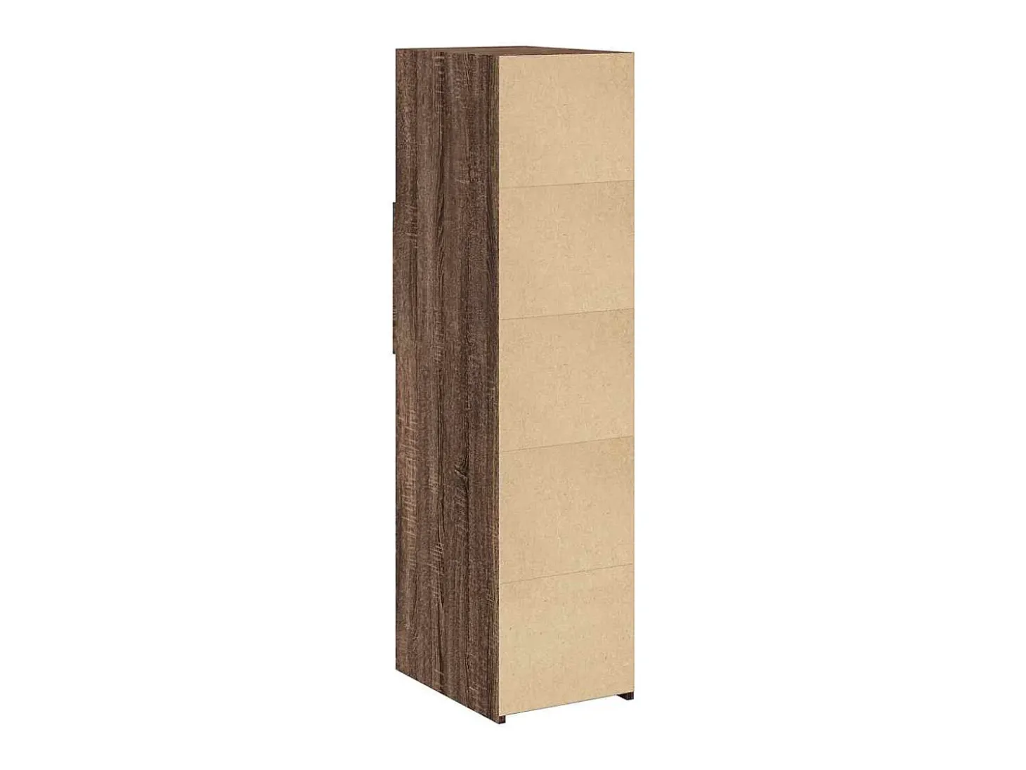 Aparador alto roble marrón 30x42,5x124 cm madera de ingeniería