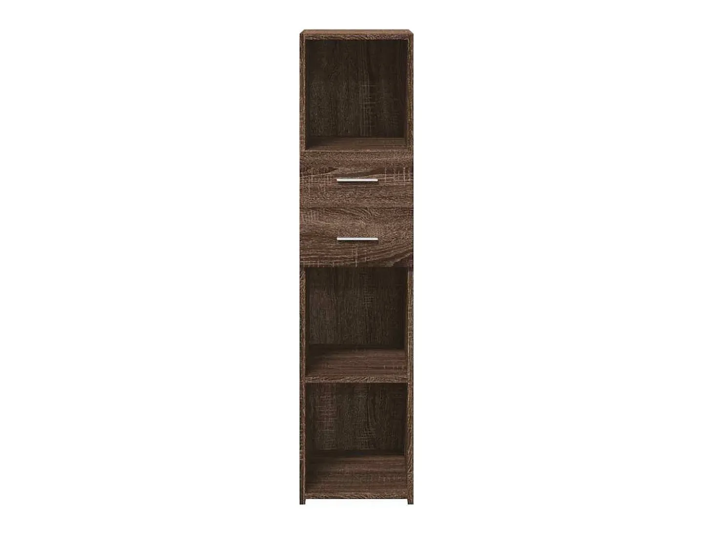 Aparador alto roble marrón 30x42,5x124 cm madera de ingeniería