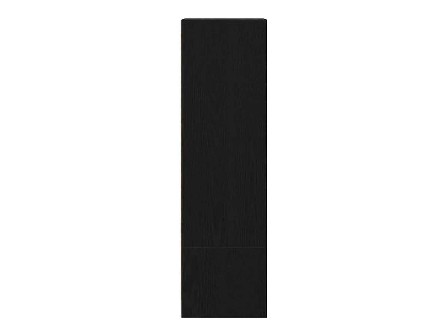 Aparador alto roble negro 29,5x34x119,5 cm madera de ingeniería