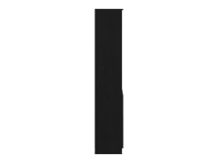 Aparador alto roble negro 70x35x180 cm madera de ingeniería