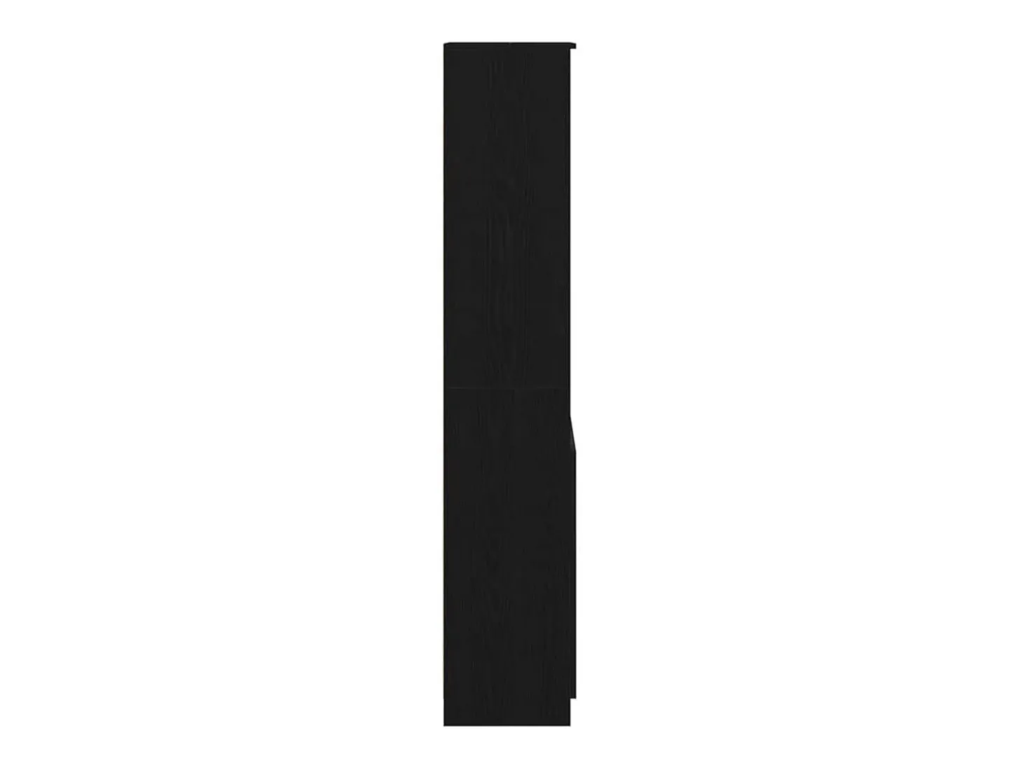 Aparador alto roble negro 50x35x180 cm madera de ingeniería