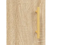 Aparador alto roble Sonoma 69,5x34x180 cm Madera de ingeniería