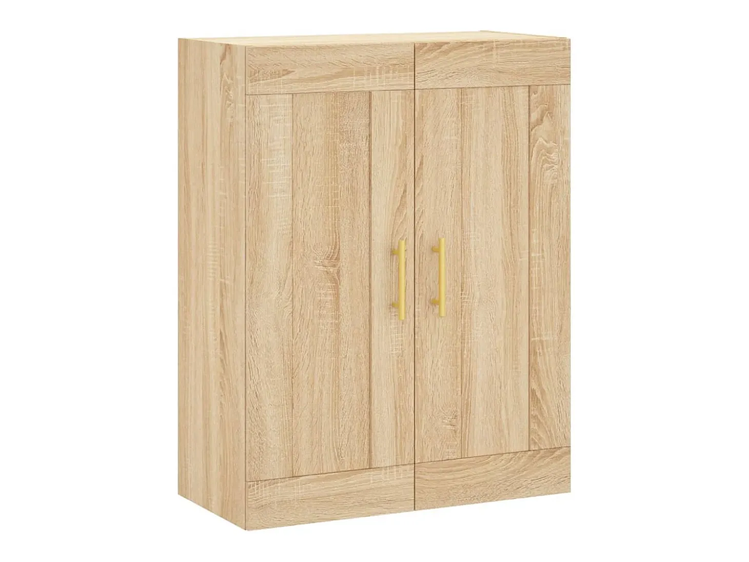 Aparador alto roble Sonoma 69,5x34x180 cm Madera de ingeniería