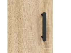 Aparador alto roble Sonoma 69,5x34x180 cm Madera de ingeniería