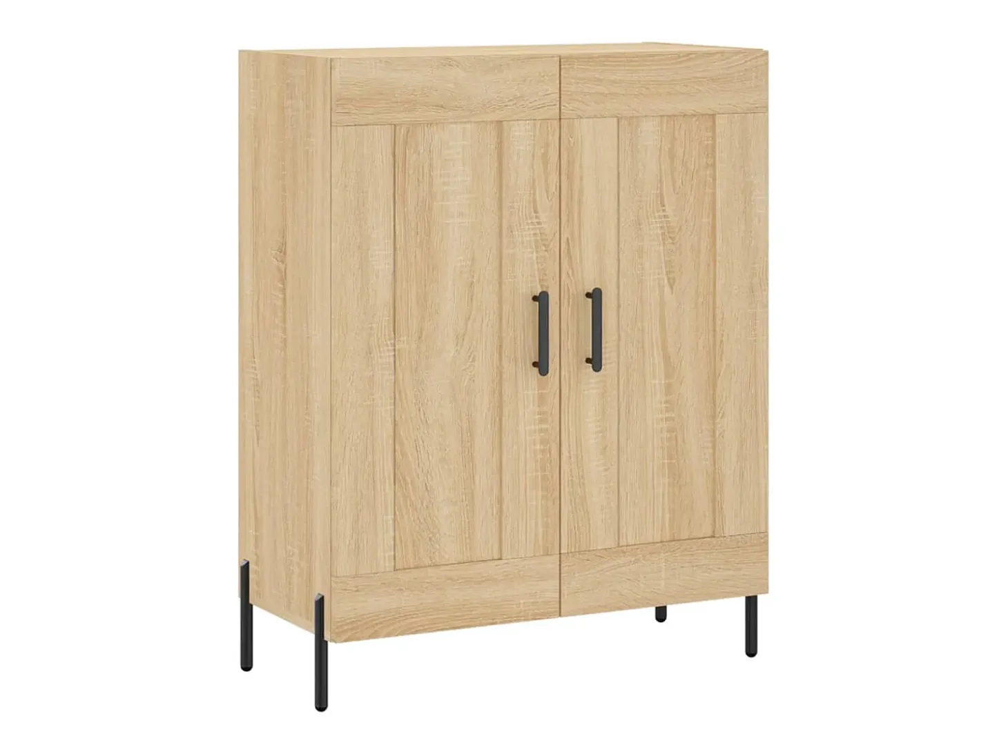 Aparador alto roble Sonoma 69,5x34x180 cm Madera de ingeniería