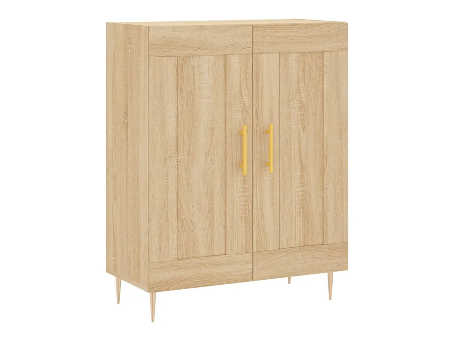 Aparador alto roble Sonoma 69,5x34x180 cm Madera de ingeniería