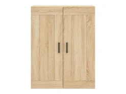 Aparador alto roble Sonoma 69,5x34x180 cm Madera de ingeniería