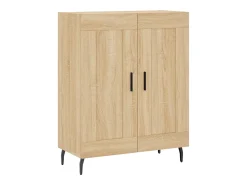 Aparador alto roble Sonoma 69,5x34x180 cm Madera de ingeniería