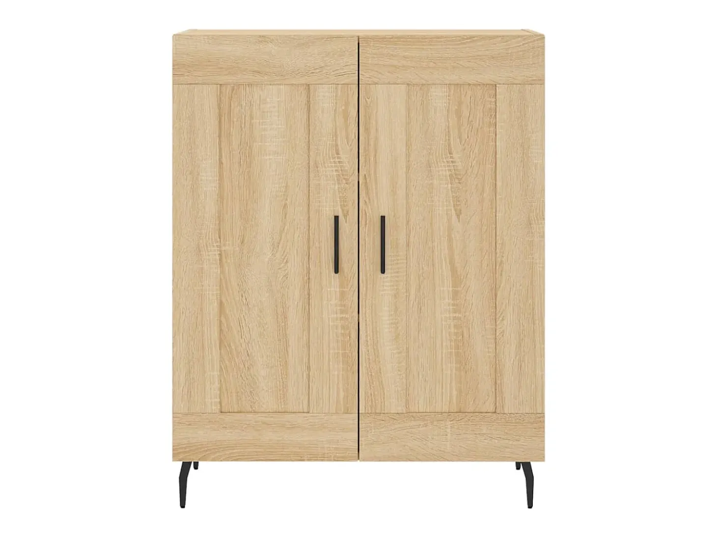 Aparador alto roble Sonoma 69,5x34x180 cm Madera de ingeniería