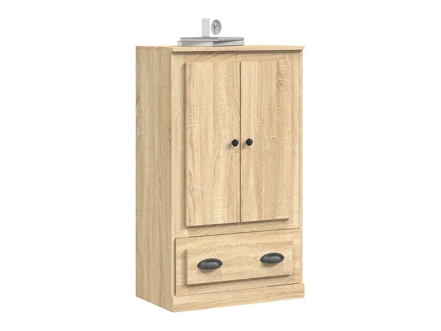 Aparador alto roble Sonoma 60x35,5x103,5 cm madera de ingeniería