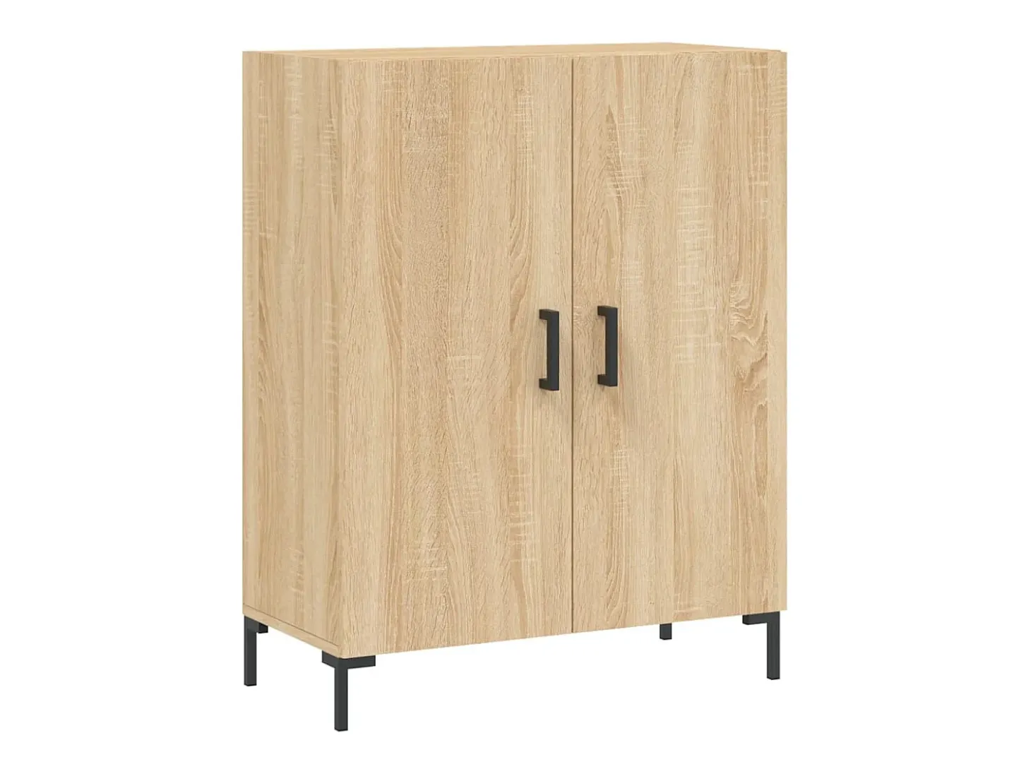 Aparador alto roble Sonoma 69,5x34x180 cm Madera de ingeniería