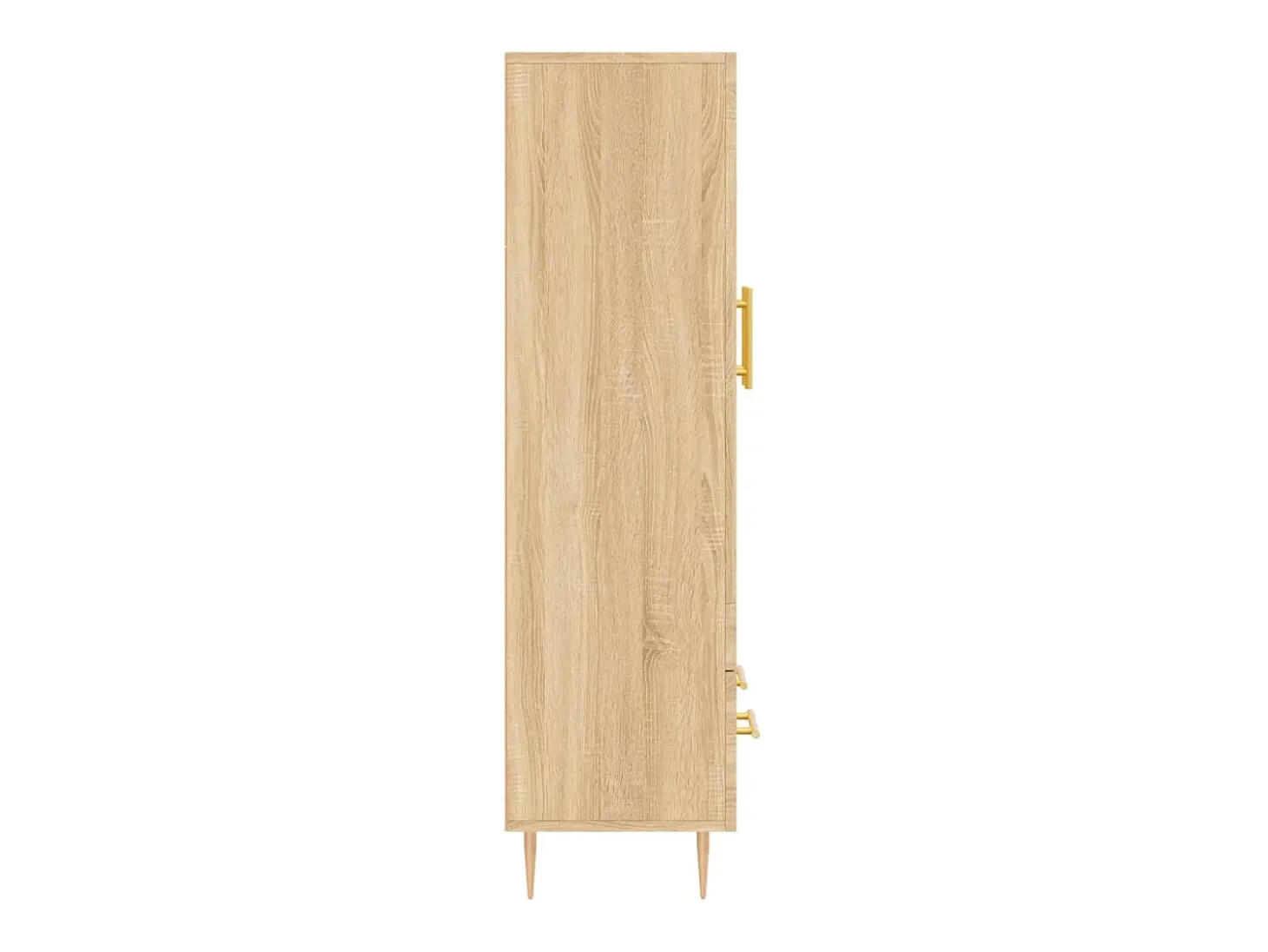 Aparador alto roble Sonoma 69,5x31x115 cm madera de ingeniería