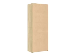 Aparador alto roble Sonoma 70x41x185 cm madera de ingeniería