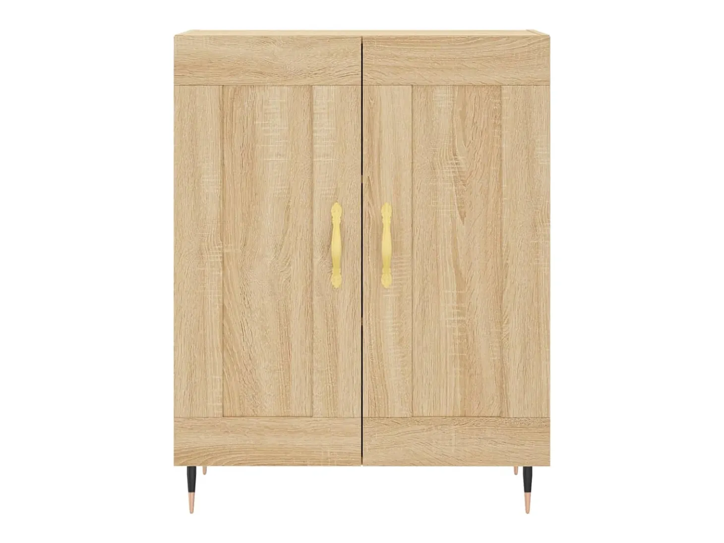 Aparador alto roble Sonoma 69,5x34x180 cm Madera de ingeniería