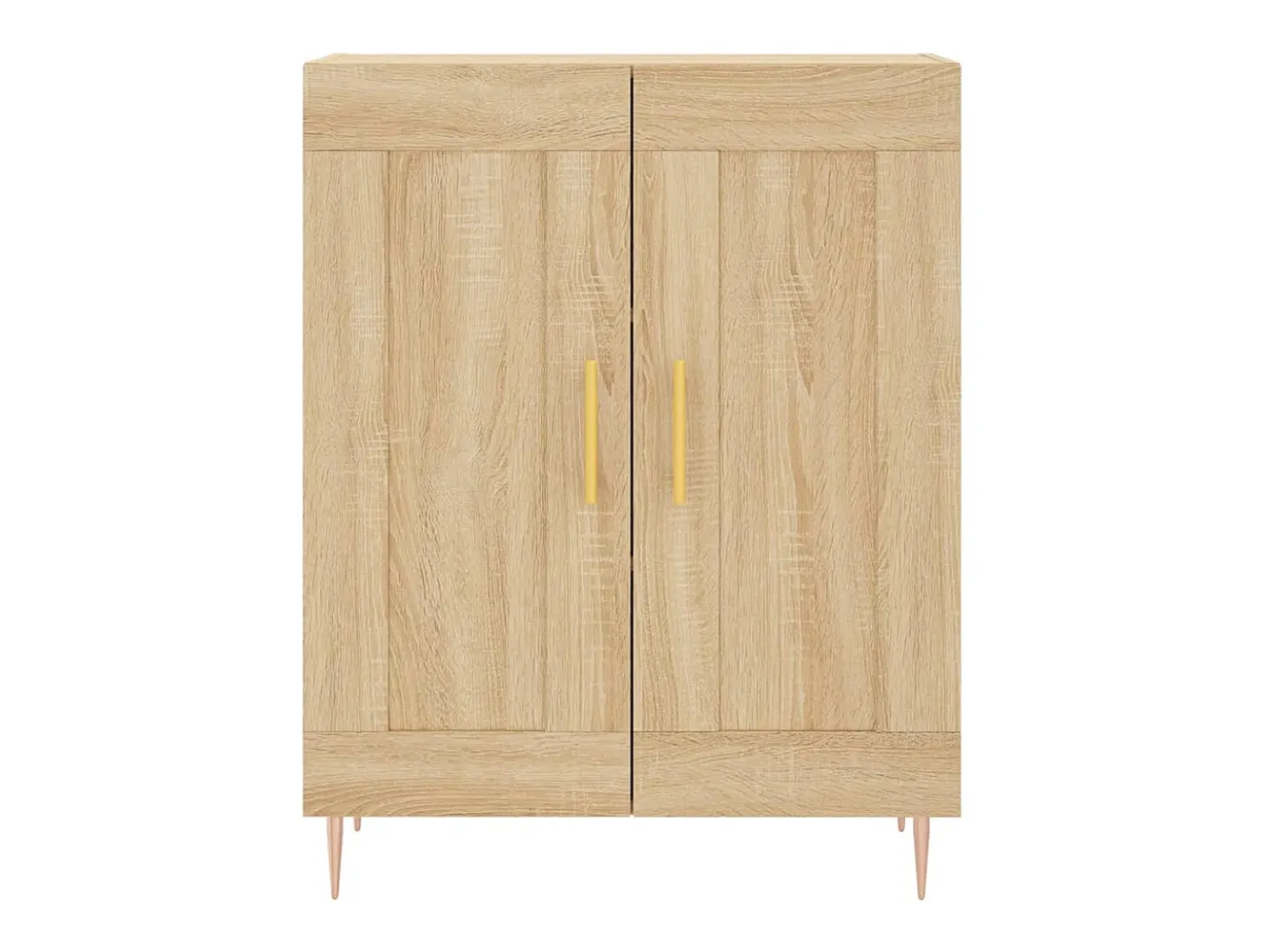 Aparador alto roble Sonoma 69,5x34x180 cm Madera de ingeniería