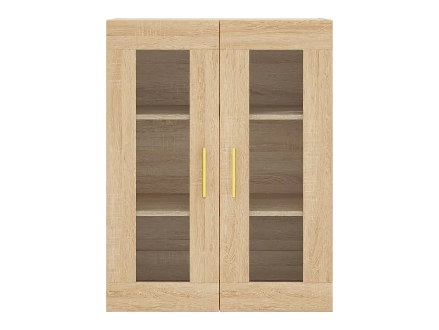 Aparador alto roble Sonoma 69,5x34x180 cm Madera de ingeniería