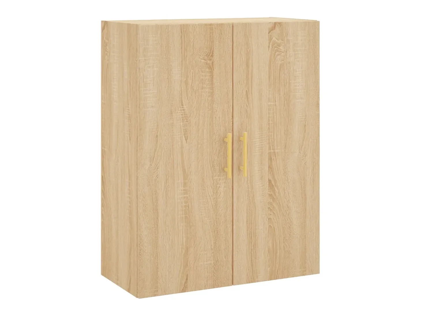 Aparador alto roble Sonoma 69,5x34x180 cm Madera de ingeniería