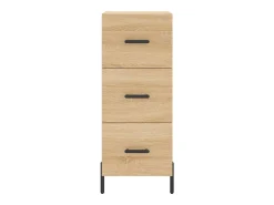 Aparador alto roble Sonoma 34,5x34x180 cm Madera de ingeniería