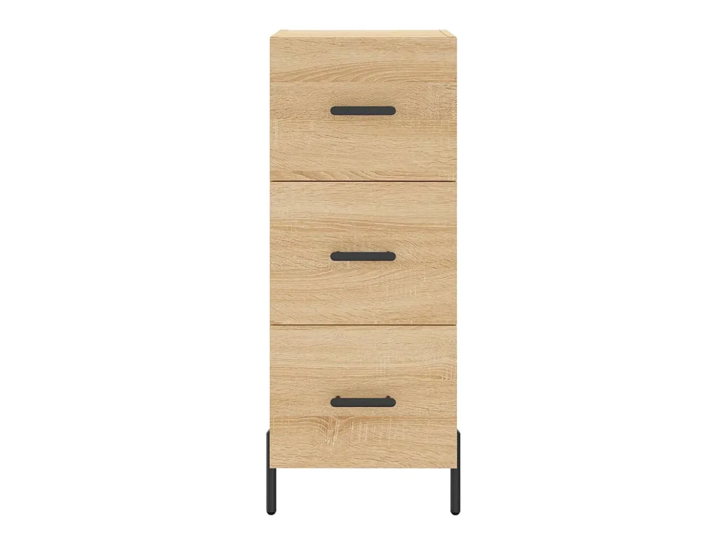 Aparador alto roble Sonoma 34,5x34x180 cm Madera de ingeniería