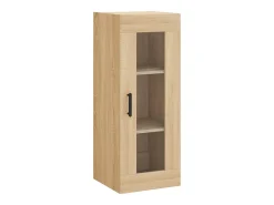 Aparador alto roble Sonoma 34,5x34x180 cm Madera de ingeniería
