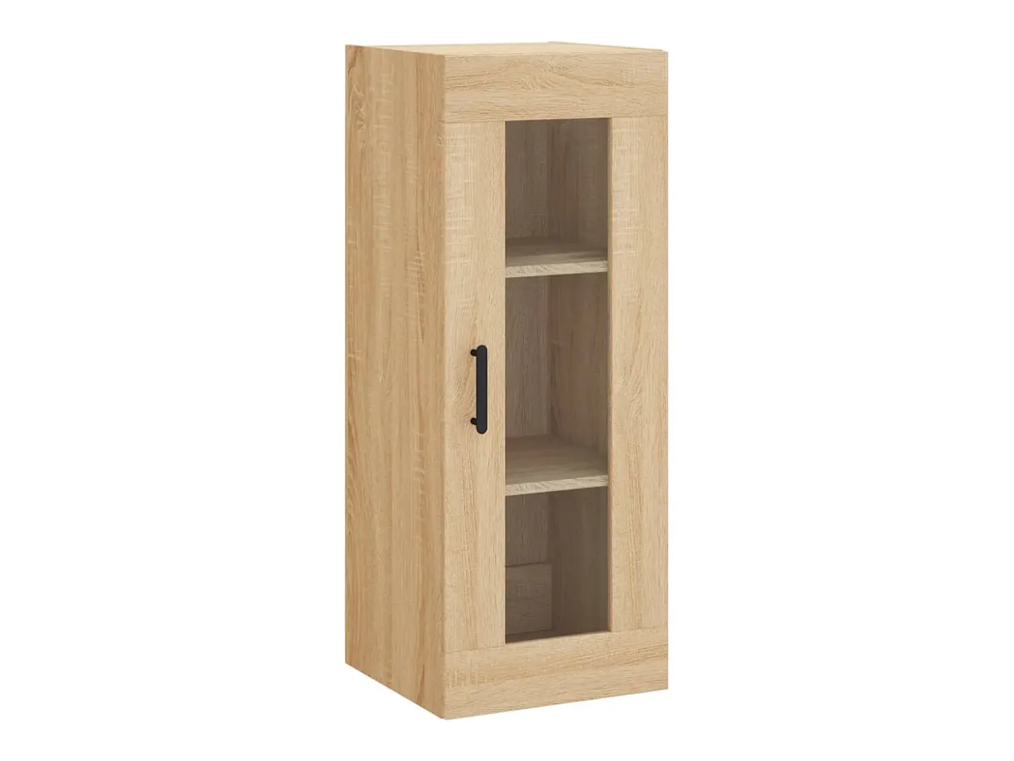 Aparador alto roble Sonoma 34,5x34x180 cm Madera de ingeniería