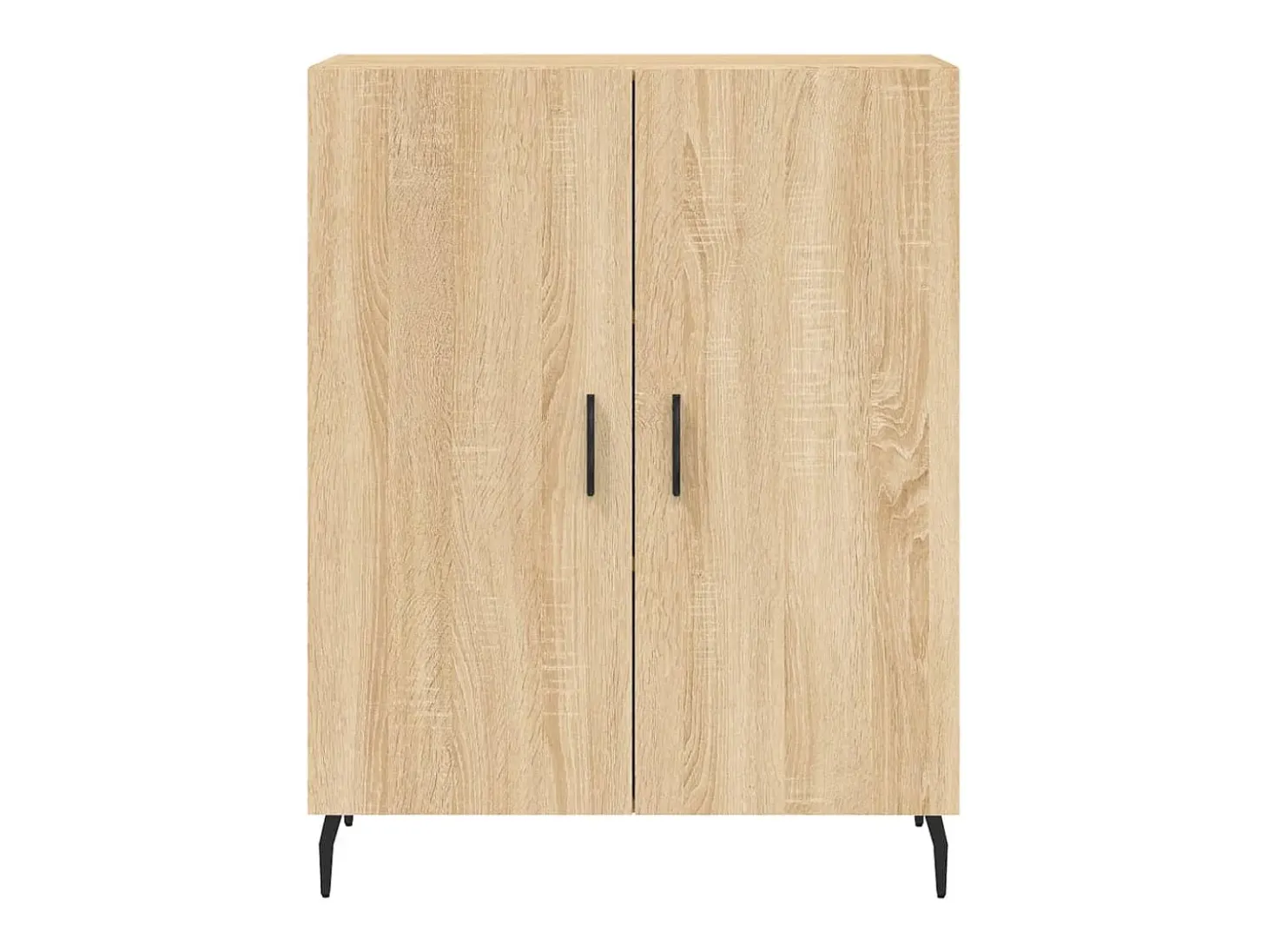Aparador alto roble Sonoma 69,5x34x180 cm Madera de ingeniería