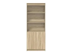 Aparador alto roble Sonoma 70x35x180 cm madera de ingeniería
