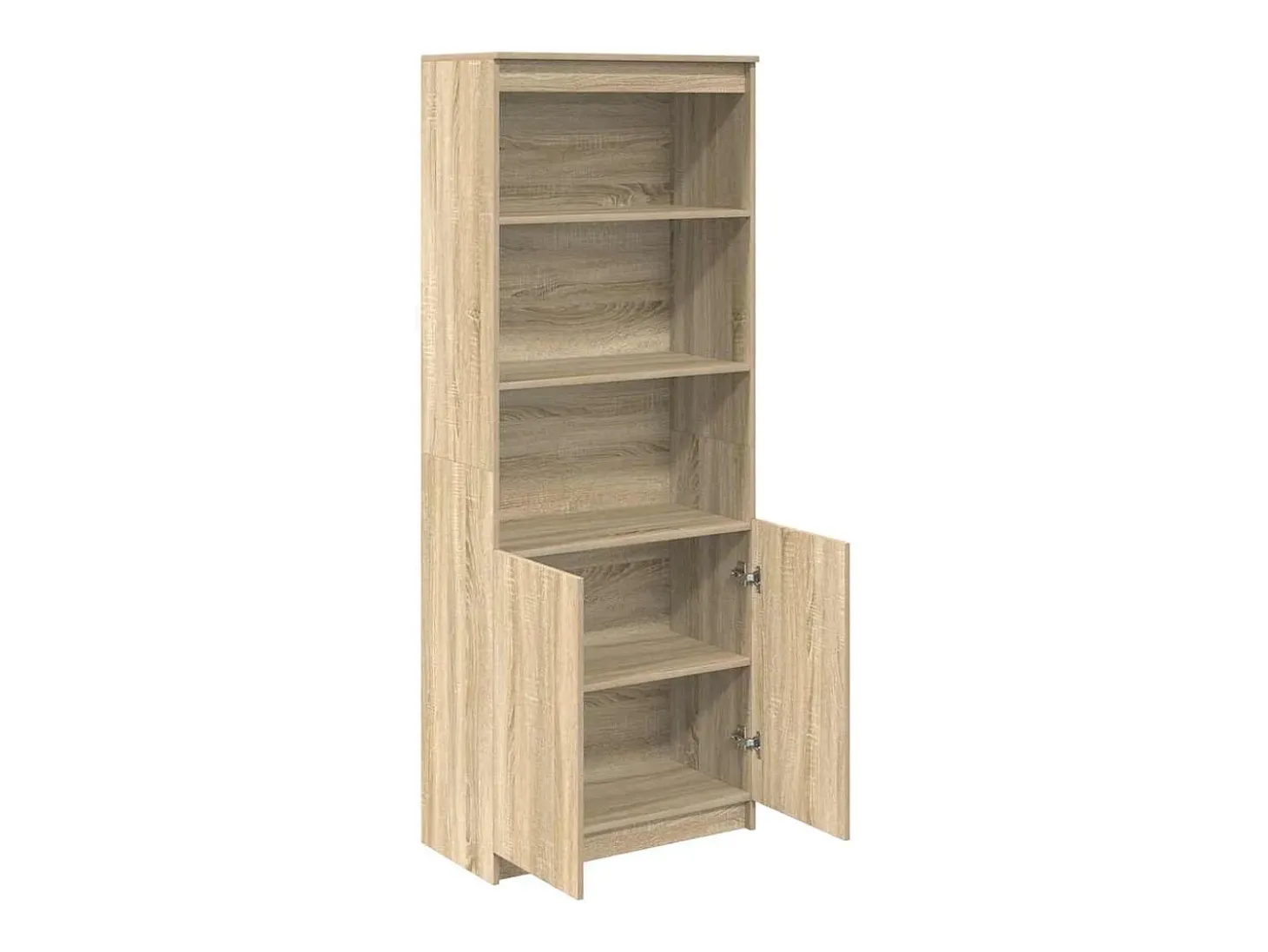 Aparador alto roble Sonoma 70x35x180 cm madera de ingeniería