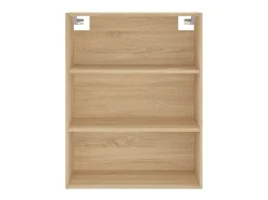 Aparador alto roble Sonoma 69,5x34x180 cm Madera de ingeniería