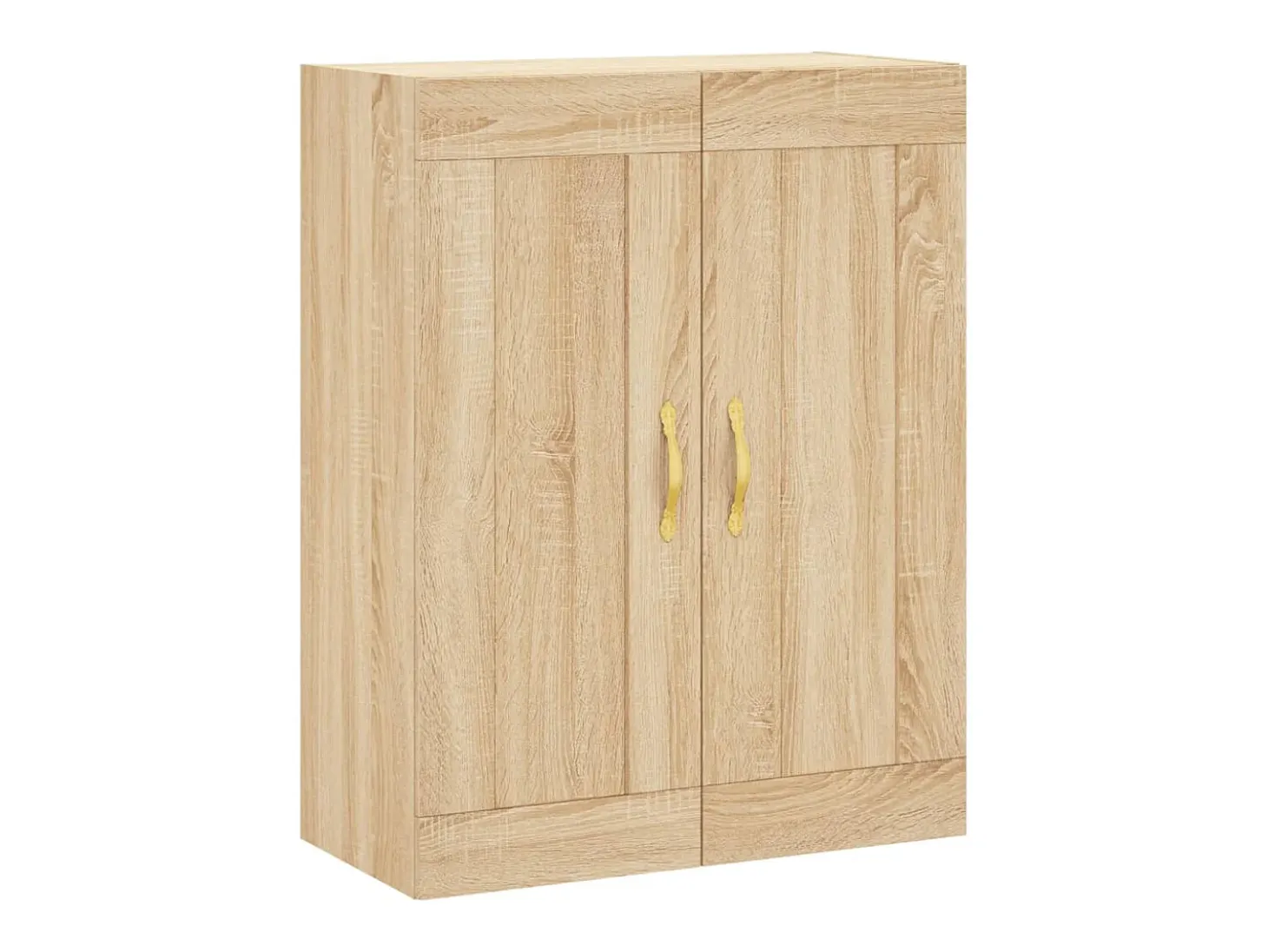 Aparador alto roble Sonoma 69,5x34x180 cm Madera de ingeniería