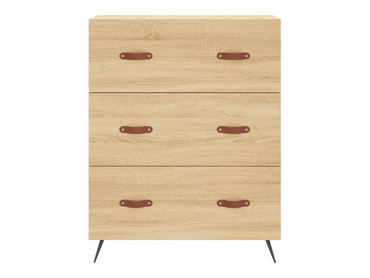 Aparador alto roble Sonoma 69,5x34x180 cm Madera de ingeniería